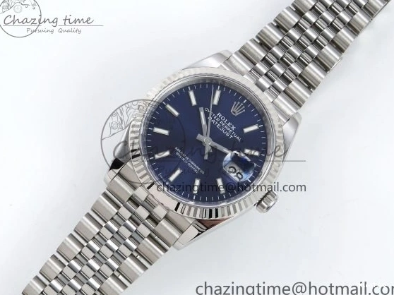 MiroTime 0419 Lightweight DateJust 36 126234 APF 1:1 Best Edition 904L Steel Blue Sitck Dial on SS Jubilee Bracelet VR 1582